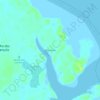 Bate-vento topographic map, elevation, terrain