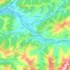 Langreo / Llangréu topographic map, elevation, terrain
