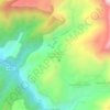 Tizi-n-Oucheg topographic map, elevation, terrain