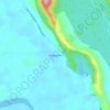 Padang Piol topographic map, elevation, terrain