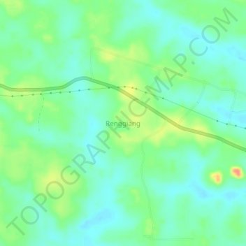 Renggiang topographic map, elevation, terrain