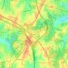 Hayes topographic map, elevation, terrain