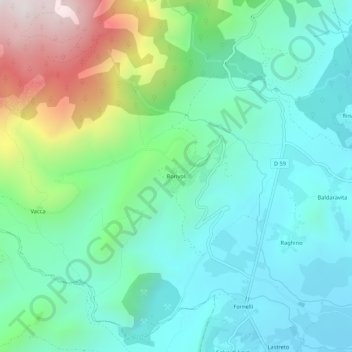 Borivoli topographic map, elevation, terrain