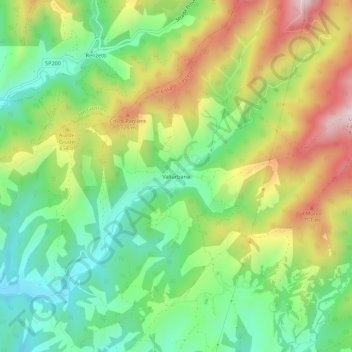 Vallurbana topographic map, elevation, terrain