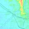 Kebulusan topographic map, elevation, terrain