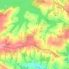 Threeleg Cross topographic map, elevation, terrain