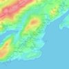 Croix Tinduff topographic map, elevation, terrain