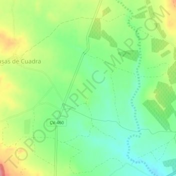 La Herrada topographic map, elevation, terrain