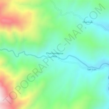 Chuchumbletza Alto topographic map, elevation, terrain