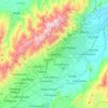 Cocorote topographic map, elevation, terrain