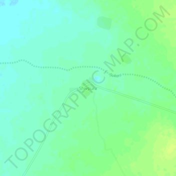 Shivpura topographic map, elevation, terrain