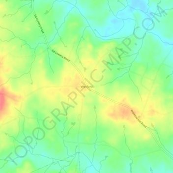 Wexford topographic map, elevation, terrain
