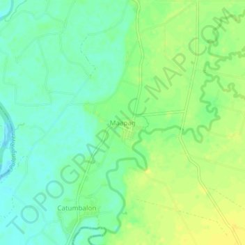 Maapag topographic map, elevation, terrain