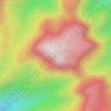 Moncong Paowang topographic map, elevation, terrain