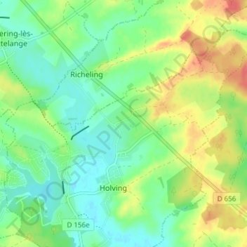 Ballering topographic map, elevation, terrain