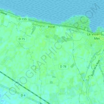 Mirlange topographic map, elevation, terrain