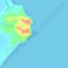 Diamond Head topographic map, elevation, terrain