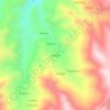 Huacayo topographic map, elevation, terrain