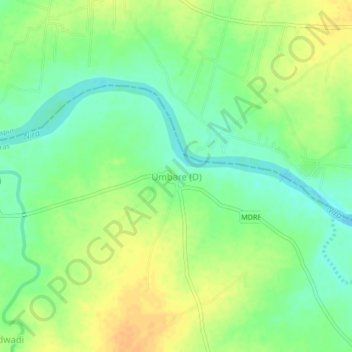 Umbare (D) topographic map, elevation, terrain