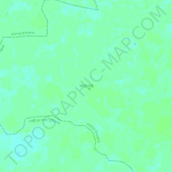 Sahapur topographic map, elevation, terrain
