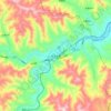 Niangziguan topographic map, elevation, terrain