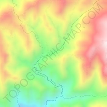 San Salvador topographic map, elevation, terrain