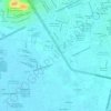 C topographic map, elevation, terrain