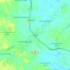 Tapah topographic map, elevation, terrain