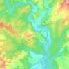 Pedreira topographic map, elevation, terrain