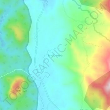 Anabanua topographic map, elevation, terrain