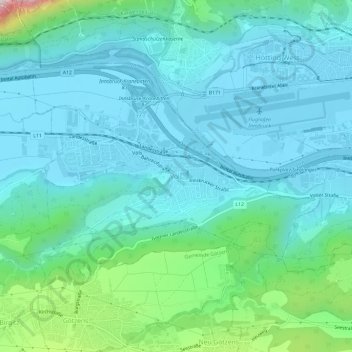 Völs topographic map, elevation, terrain