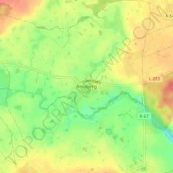 Reinberg topographic map, elevation, terrain