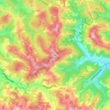 Eorykogel topographic map, elevation, terrain