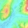 Brădești topographic map, elevation, terrain