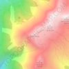 La Tournette topographic map, elevation, terrain