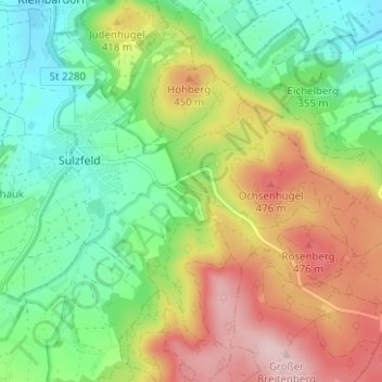Feriendorf topographic map, elevation, terrain