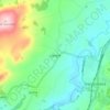Llanyre topographic map, elevation, terrain