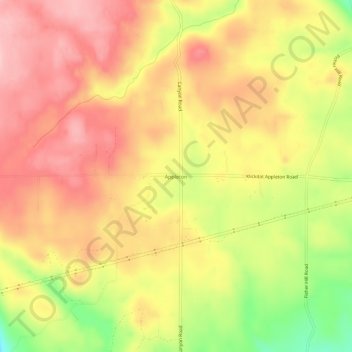 Appleton topographic map, elevation, terrain
