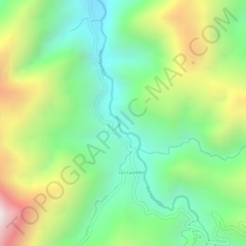Quebrada del Oro topographic map, elevation, terrain