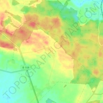 Panschenhagen topographic map, elevation, terrain