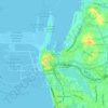 L B Gate topographic map, elevation, terrain