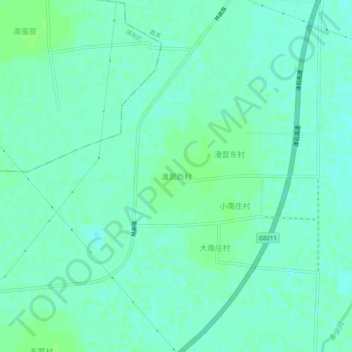 Panyingxicun topographic map, elevation, terrain