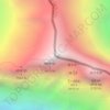 Lhotse topographic map, elevation, terrain