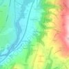 Le Blanchet topographic map, elevation, terrain
