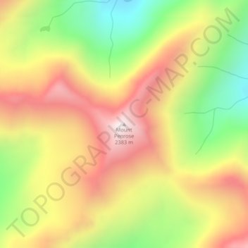 Mount Penrose topographic map, elevation, terrain