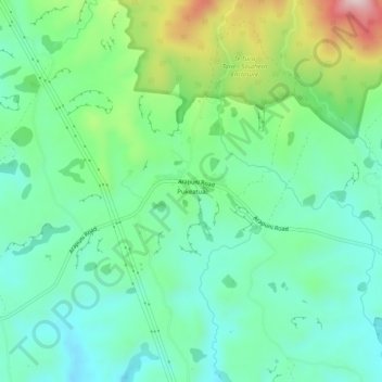 Pukeatua topographic map, elevation, terrain