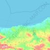 Rethymnon topographic map, elevation, terrain