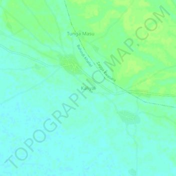 Kaliyal topographic map, elevation, terrain