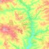 Kitwe topographic map, elevation, terrain