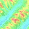 Calvet Haut topographic map, elevation, terrain